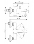 IDEAL STANDARD - Alpha Vanová nástěnná baterie, chrom BC654AA