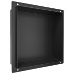 CERANO - Zápustná polička/nika do obkladu - černá matná - 30x30x10 CER-417473