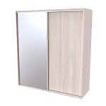 Nábytek Mikulík Skříň FLEXI 2 - dveře plné a zrcadlo ROZMĚR: (š/v/h) 200 x 240 x 65 cm