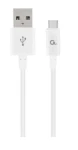 Gembird CABLEXPERT Kabel USB 2.0 AM na MicroUSB 1 m bílá (CC-USB2P-AMmBM-1M-W)