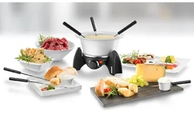 Unold 48615 nerez/černá / Elektrické fondue / 500 W / 6 vidliček (48615)