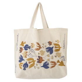 Bloomingville Nákupní bavlněná taška Anniversary, přírodní barva, textil