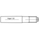 TOOLCRAFT 106167 kuželový kolík (Ø x d) 8 mm x 55 mm ocel 10 ks