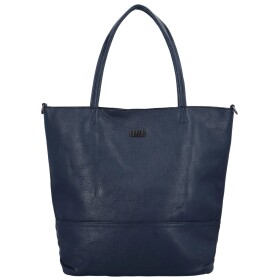 Nadčasová velká dámská koženková kabelka Laurencie, tmavě modrá