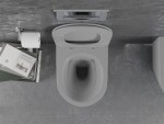 MEXEN - Lena Závěsná WC mísa včetně sedátka s slow-slim, z duroplastu, světle šedá mat 30224061