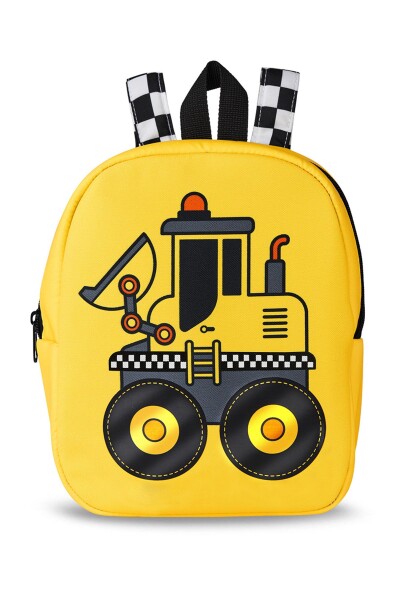 Denokids Bulldozer Boy's School Backpack