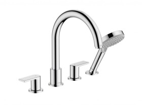 HANSGROHE - Vernis Shape Baterie na okraj vany, 4-otvorová instalace, chrom 71459000