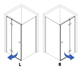 REA/S - Sprchový kout Atlas 90x90 Chrome vpravo KPL-K4461