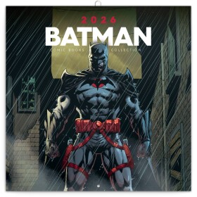 Kalendář 2026 poznámkový: Batman Comics 30 x 30 cm