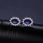 Stříbrná souprava šperků Swarovski Elements Kate, stříbro 925/1000, Modrá 40 cm + 5 cm (prodloužení)