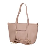 Trendy dámská koženková kabelka na rameno Felicia, růžová