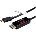 Roline 11.04.5958 USB-C® / DisplayPort adaptér [1x USB-C® zástrčka - 1x zástrčka DisplayPort] černá 4K UHD 2.00 m