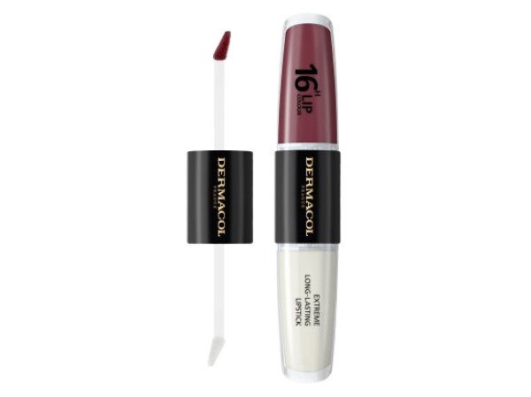 Dermacol 16H Lip Colour - Dlouhotrvající barva na rty č.12, 4 ml + 4 ml