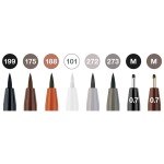 Popisovač Faber-Castell Pitt Artist Pen Brush Classic sada 8 ks, různé hroty