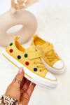 Children's Sneakers With Velcro BIG STAR JJ374056 Yellow