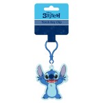 Přívěsek na klíče/Klíčenka Lilo a Stitch plast 11cm na baterie se světlem na kartě