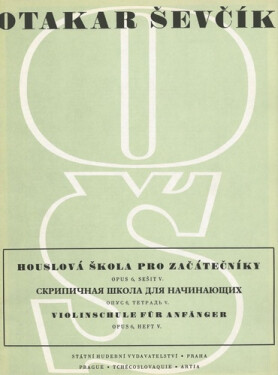 Houslová škola pro začátečníky Opus 6, sešit V. - Otakar Ševčík