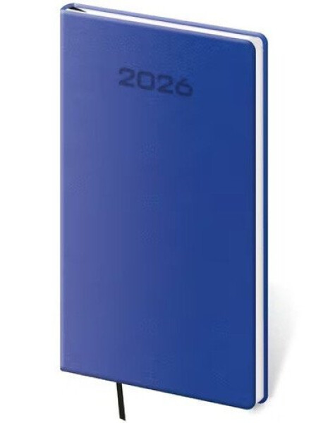 Diář 2026 týdenní kapesní A6 Soft - modrá