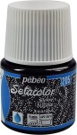 Pébéo Barva na textil Setacolor Light glitter 45 ml - Černá onyx 205