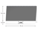 Kalendář 2025 stolní: Plánovací CZ/SK, 25 12,5 cm