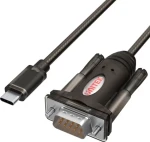Unitek Y-1105K černá / Kabel USB-C - RS-232 (DB-9) / 1,5 m (Y-1105K)
