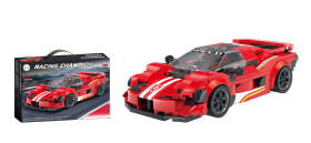 Mamido Konstrukční stavebnice sportovní auto Racing Champion 305 dílů červené