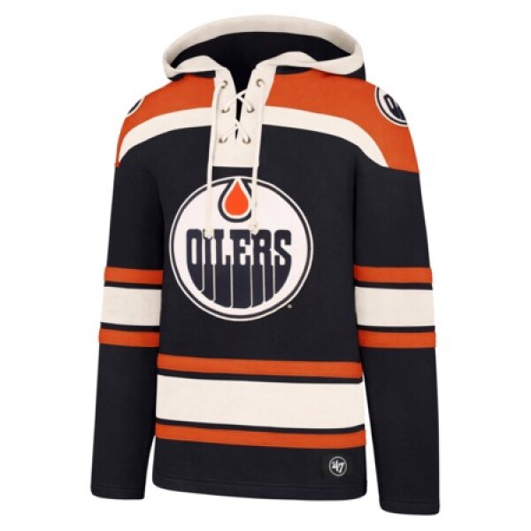 47 Brand Pánská Mikina Edmonton Oilers Superior Lacer Hood Velikost: