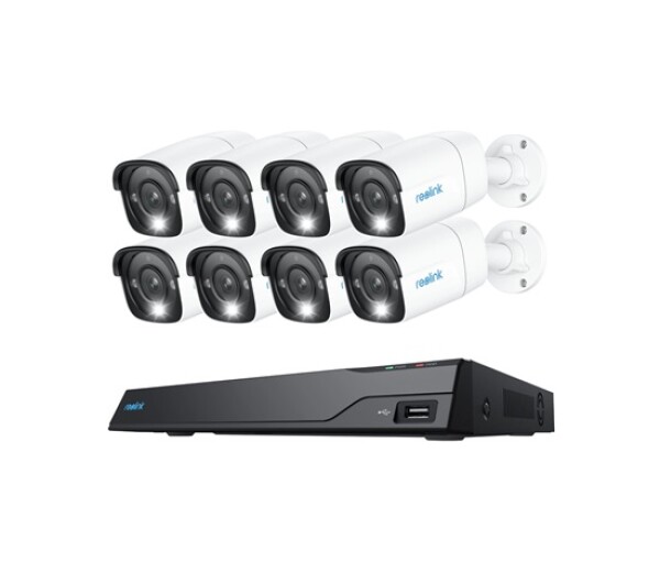 REOLINK bezpečnostní kamerový set NVS16-12MB8, RLK16-1200B8, 12MP, 8x Kamera, 4TB EDF_525800