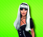 Smiffys.com Paruka čarodějnice stříbrnočerná