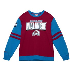 Mitchell & Ness Pánská mikina Colorado Avalanche NHL All Over Crew Fleece Velikost: S
