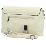 Stylová dámská koženková crossbody kabelka Loren, krémová