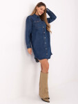 Dámské Jeans šaty D80026BI30469M314 Tmavě modrá - FPrice jeans-modrá XL