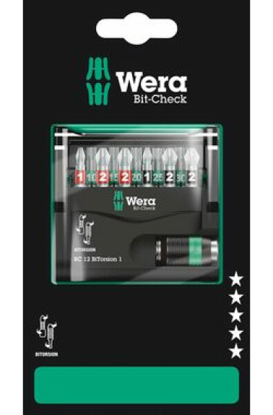 WERA Bit-Check 12 BiTorsion 1 SB / 12 dílný (05136385001)