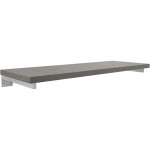 CERANO Deska pod umyvadlo Navira Pro + 2 skryté konzole - betonově šedá - 80x46x3,6 cm