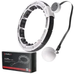 HMS HHM16 Masážní hula hoop se závažím. magnety a počítadlem bílá (5907695552416)