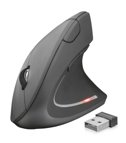 Trust Verto Wireless Ergonomic Mouse / Bezdrátová ergonomická myš / 1600DPI / 2.4 GHz / Nano USB (22879-T)