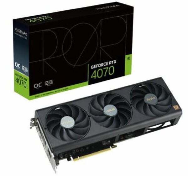 ASUS ProArt GeForce RTX 4070 12GB / 1920 - 2505 MHz / 12GB GDDR6 / 192-bit / 1x HDMI + 3x DP / (8) (90YV0J12-M0NA00)