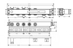 HANSGROHE - Montážní tělesa Základní těleso RainSelect pro 4 spotřebiče 15312180