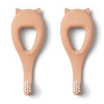 LIEWOOD Dětský zubní kartáček Janelle Tuscany Rose – set 2 ks, růžová barva