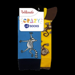 Veselé ponožky 2 páry CRAZY SOCKS 2x - BELLINDA - šedá 39 - 42