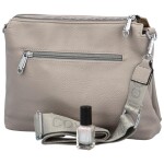 Stylová dámská koženková crossbody kabelka Verrona, šedá