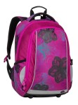 Bagmaster MARK 20 A školní dvoukomorový batoh - květiny
