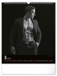 Nástěnný kalendář 2026 NOTIQUE - Men, 30 x 34 cm
