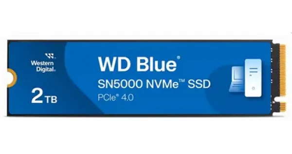 WD Blue SN5000 2TB / SSD / M.2 2280 / PCIe Gen4 / čtení: 5150MBps / zápis: 4850MBps (WDS200T4B0E-00CNZ0)