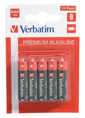 Verbatim Alkalické blister baterie AAA 1.5V 10ks / blister (49874-V)