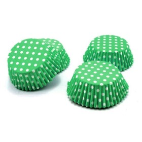 Dortisimo Perfect Home košíčky na muffiny Zelené s puntíky (100 ks)