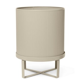Ferm Living Obal na květináč Bau Pot Large Cashmere, béžová barva, kov