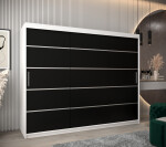 Šatní skříň Abi V1 Barva korpusu: Černá, Rozměry: 120 cm, Dveře: Dub artisan