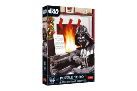 Puzzle Premium Plus: Star Wars - Vánoce s Darth Vader 1000 dílků 48x68,3cm v krabici 27x40x6cm