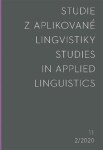 Studie z aplikované lingvistiky 2/2020